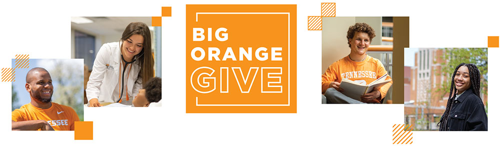 Big Orange Give, with images of students